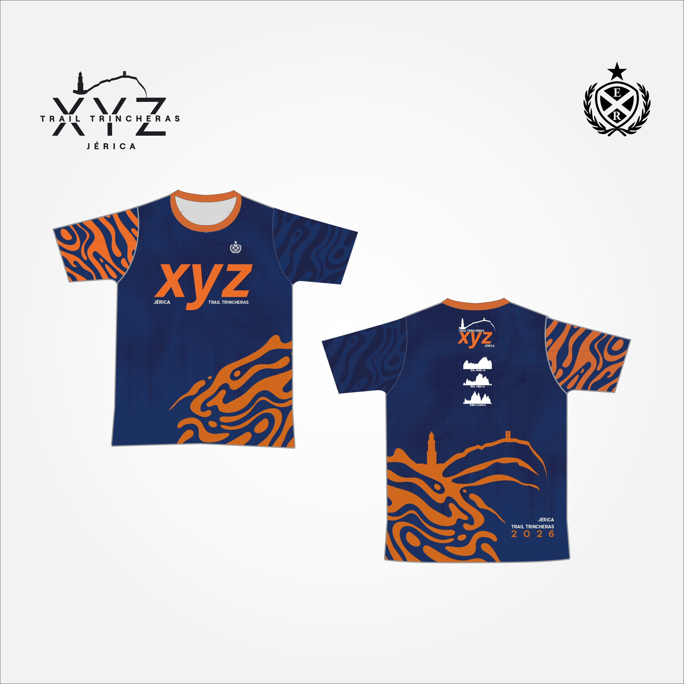 Trail Trincheras 2026: camiseta tecnica frontal